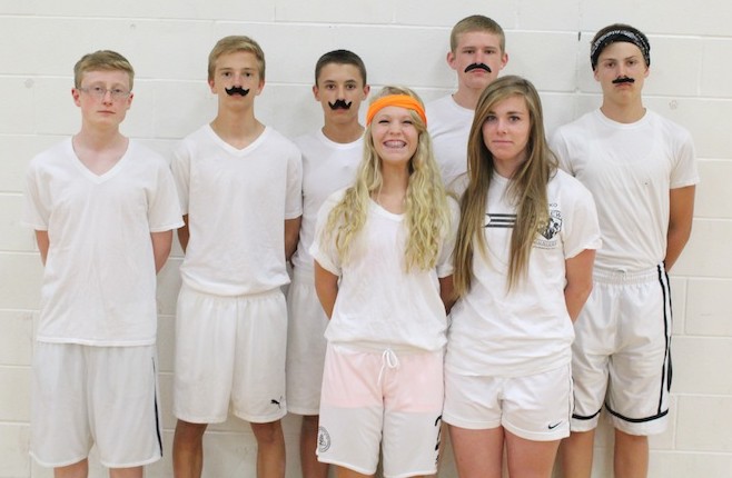Very White - with amazing mustaches...