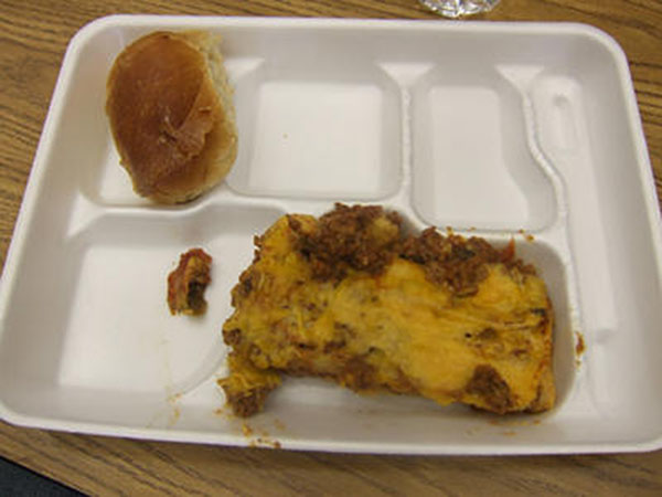 gross cafeteria food