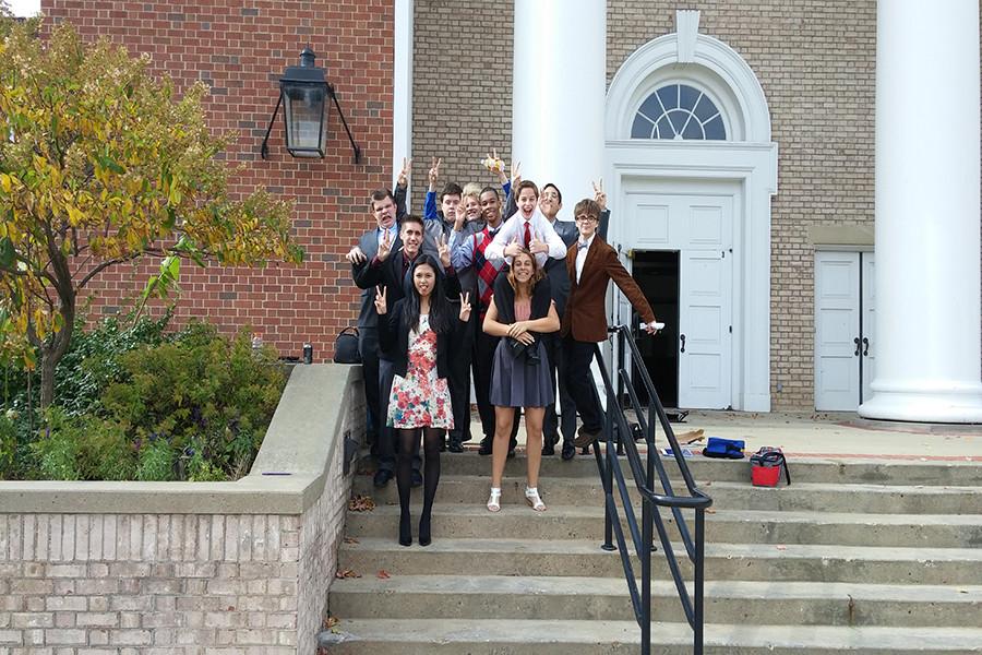 MYIG students squad up at recent leadership conference at Albion College.