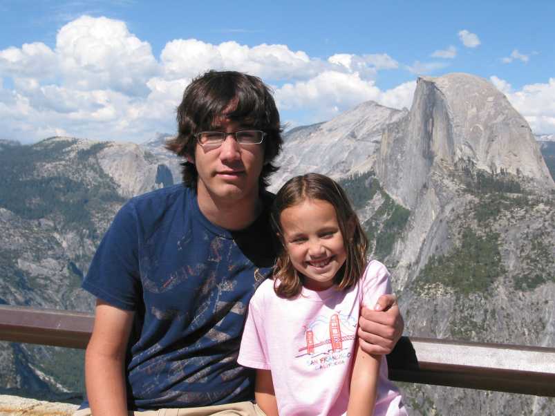 My brother Joey and I in front of the famous Half Dome located in Yosemite National Park 2009.