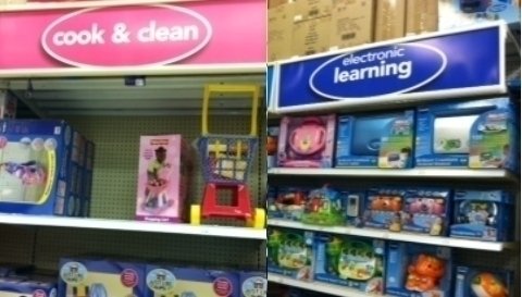 Even the toy store is gender segregated