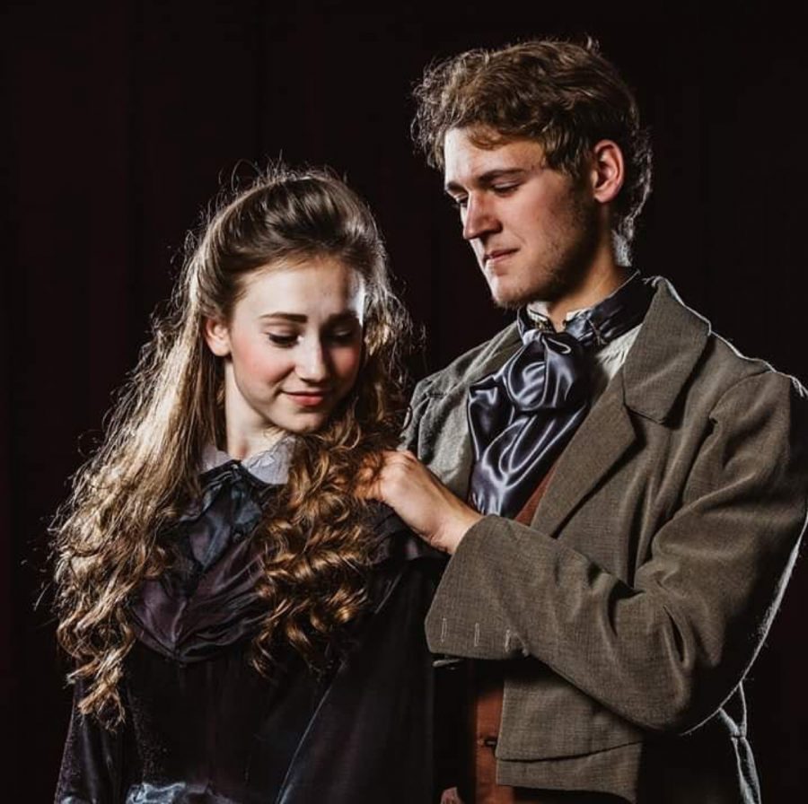 Picture of Ben Eiler during his last performace in Les Miserables, where he was chosen to play Jean Valjean. Also in the picture is Rosemary Coryell, who played Cosette. 